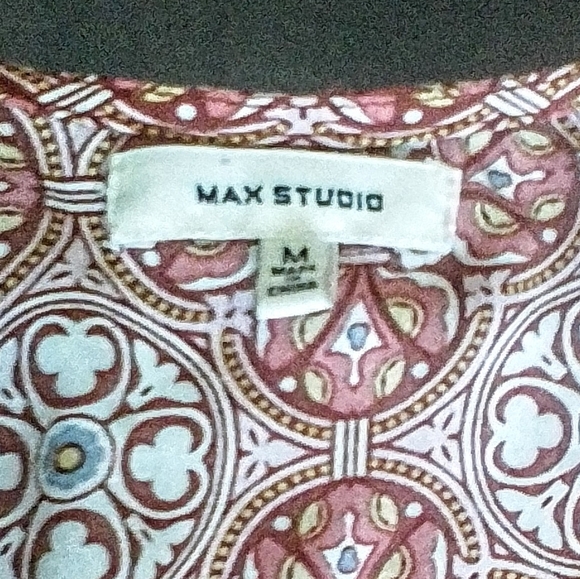 Max Studios Slouchy Print Blouse - Picture 2 of 5
